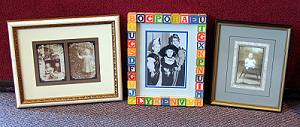 We offer a wide variety of unique picture frames.